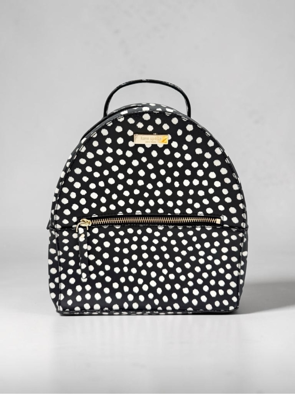 kate spade Black & White Polka Dot Mini Backpack